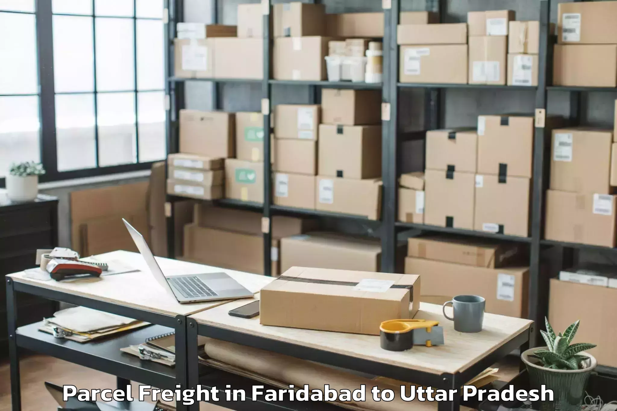 Top Faridabad to Khudaganj Parcel Freight Available